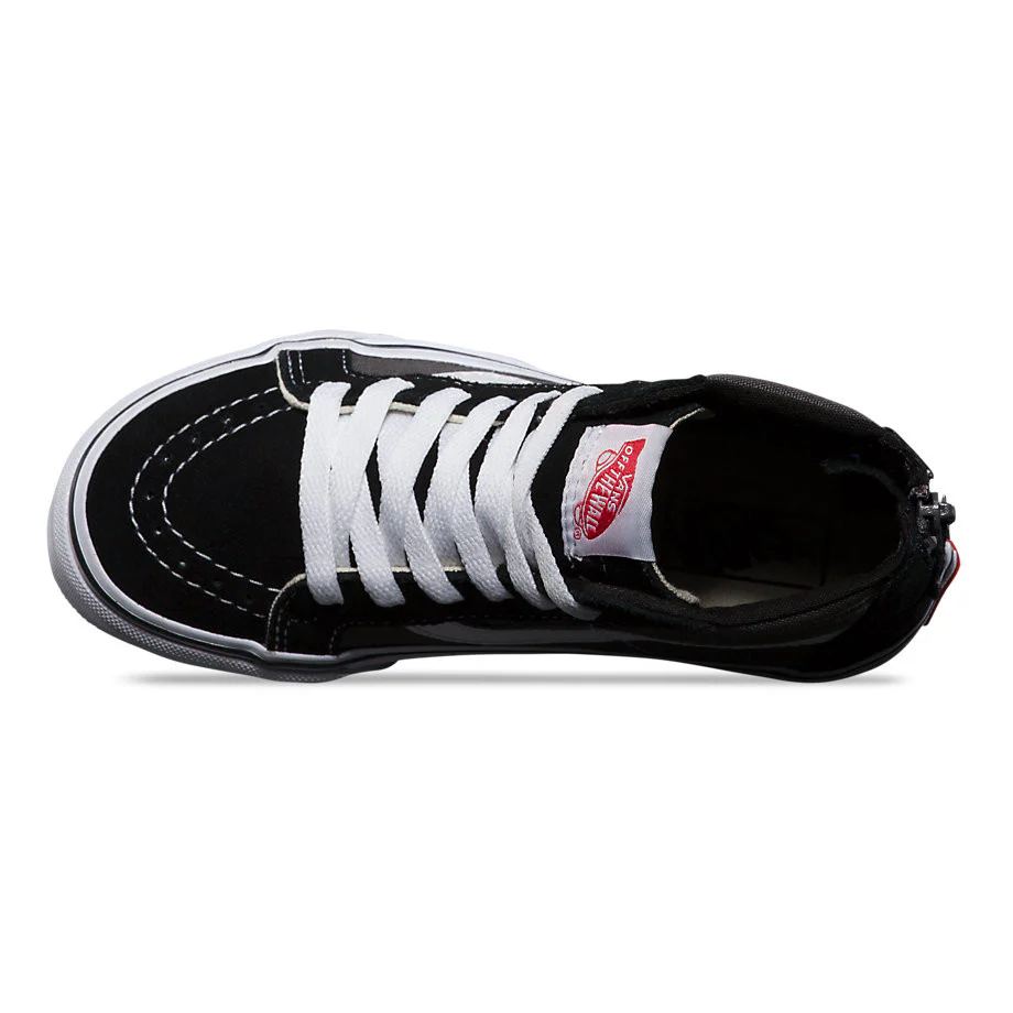 Kids Sk8-Hi Zip Shoes - Black/Charcoal - Image 2