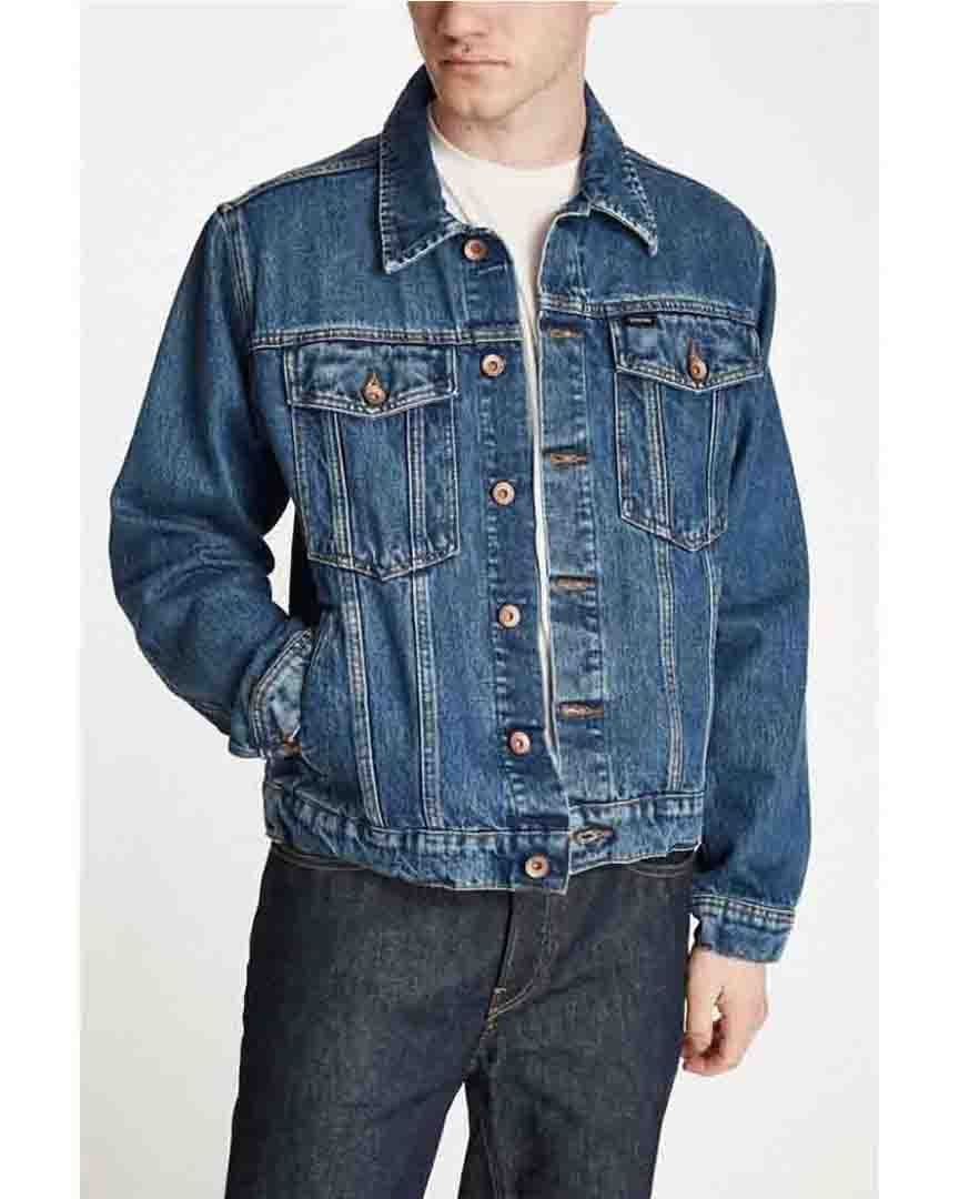 Cable Denim Light Jacket - Worn Indigo - Image 2