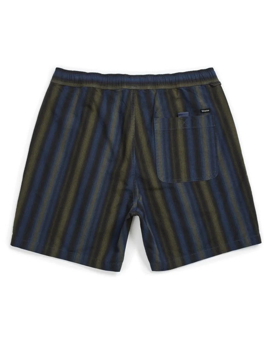 Steady Elastic Shorts - Navy/Green - Image 2