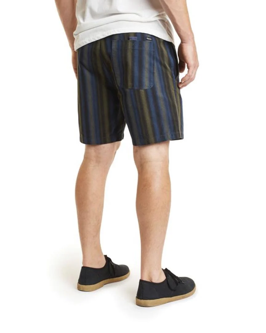 Steady Elastic Shorts - Navy/Green - Image 4