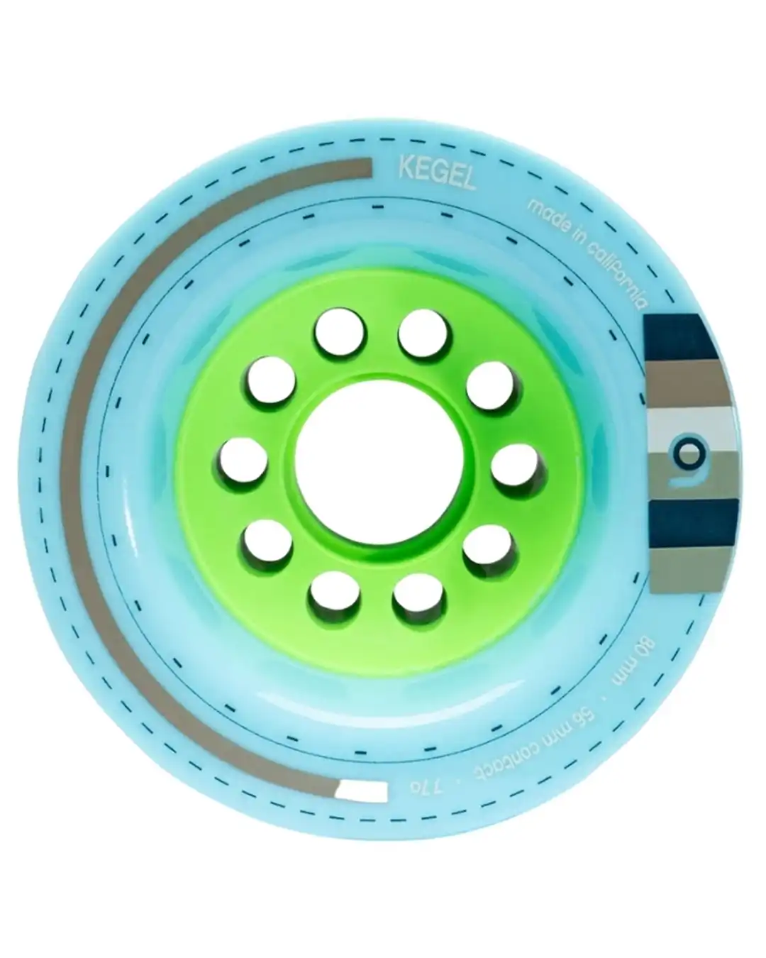 Kegel Skateboard Wheels - Blue - Image 3