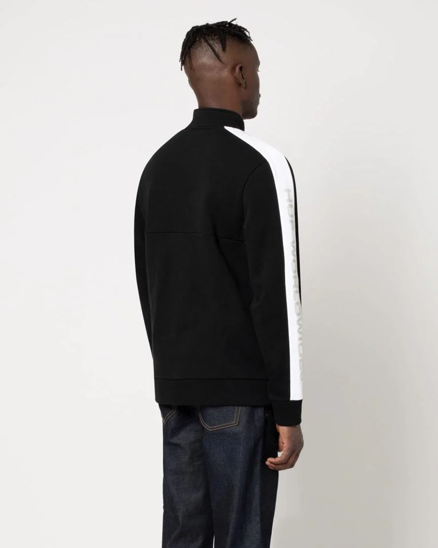 Tribeca Quarter Zip Fleec Sweatshirt - Black - Image 3