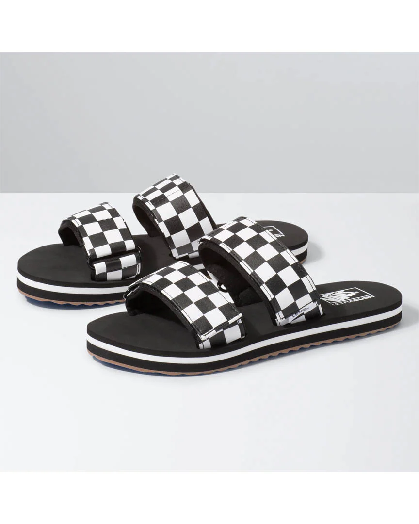 Women Cayucas Slide Sandals - Checkerboard - Image 2