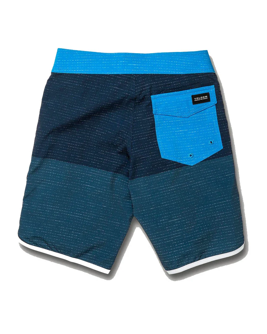 Boys Lido Scallop Mod Boardshorts - Faded Navy - Image 2