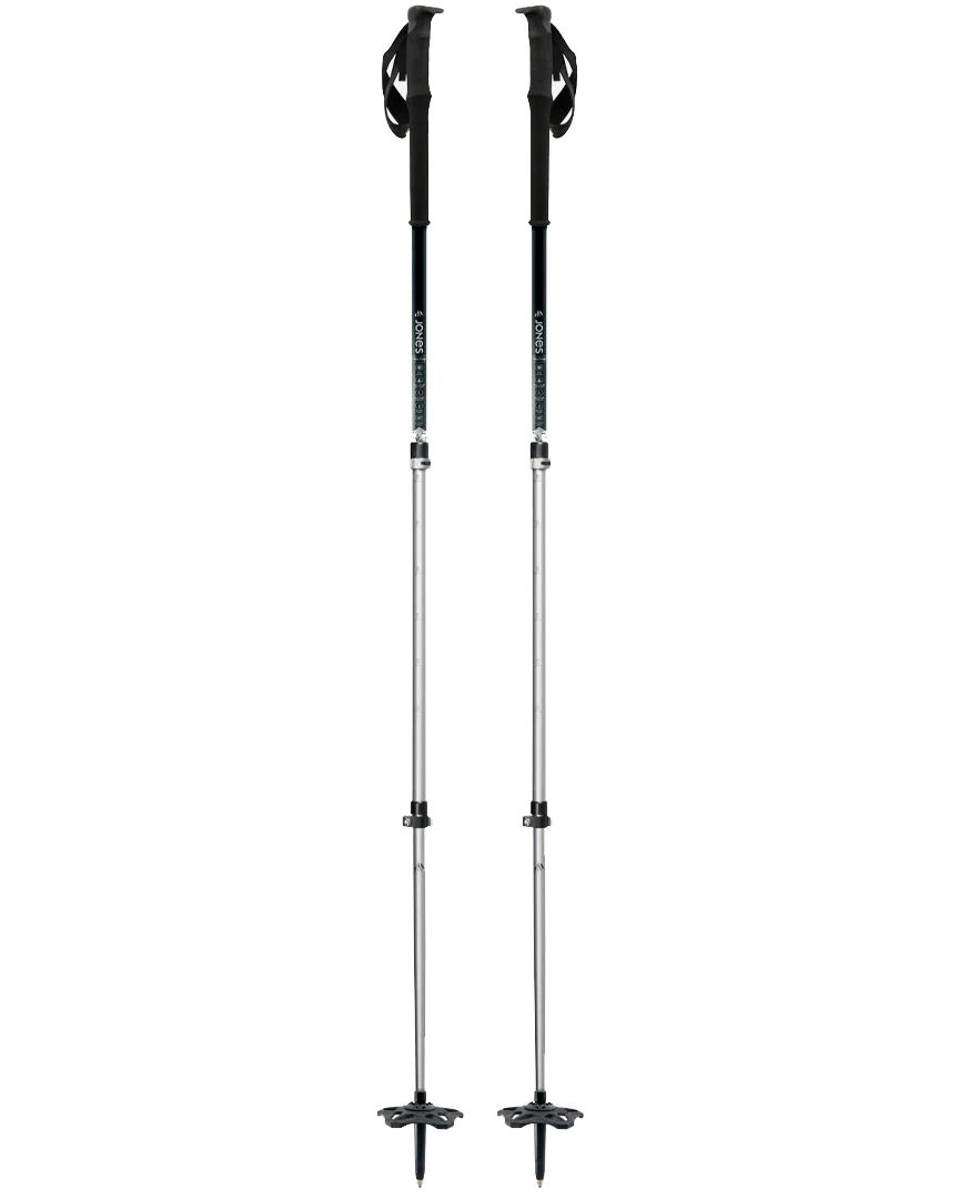 Flip-Lock Talon Splitboard Poles - Silver - Image 2