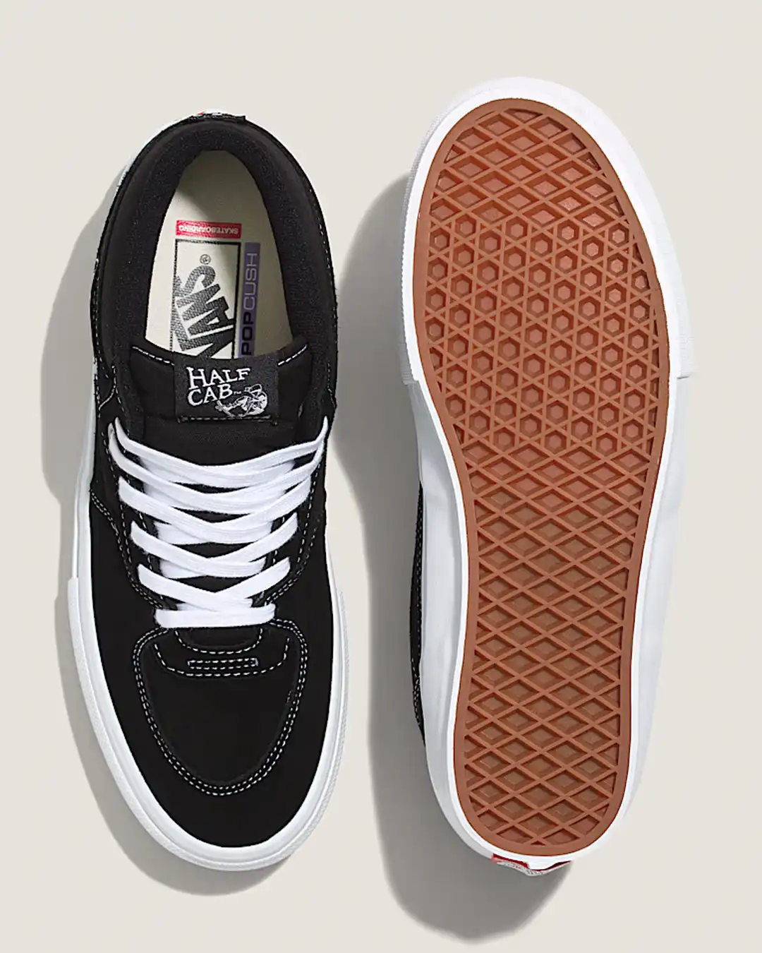 Skate Half Cab Shoes - Black/White - Image 3