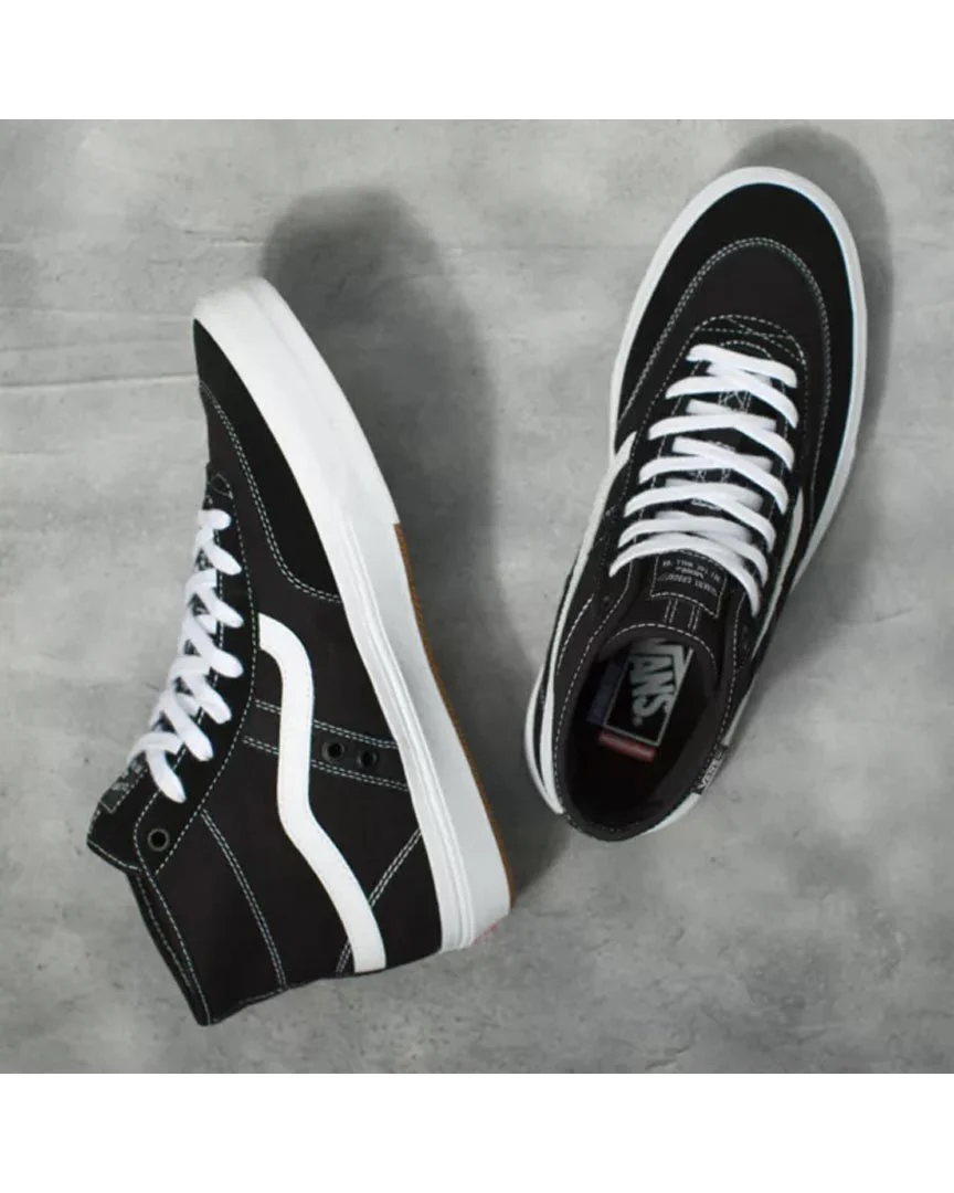 Crockett High Shoes - Black/White - Image 3
