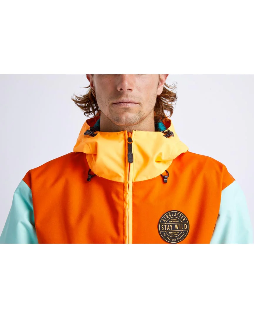 Trenchover Winter Jacket - Black Hot Green - Image 3