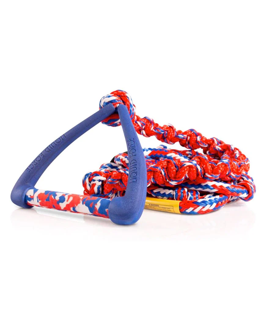 Surf Dlx Coil 9" Handle Tow Rope - America