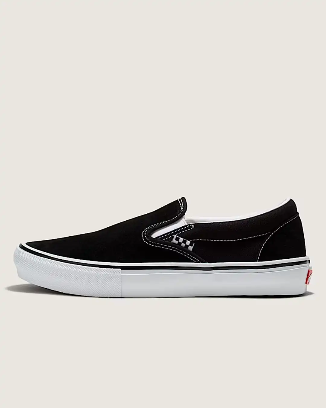 Skate Slip-On Shoes - Black/White - Image 2