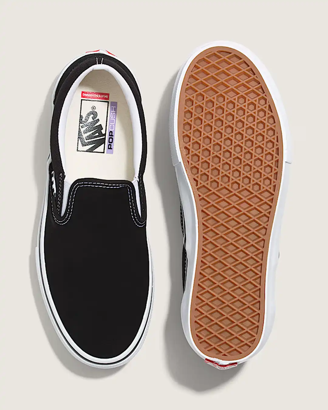 Skate Slip-On Shoes - Black/White - Image 3