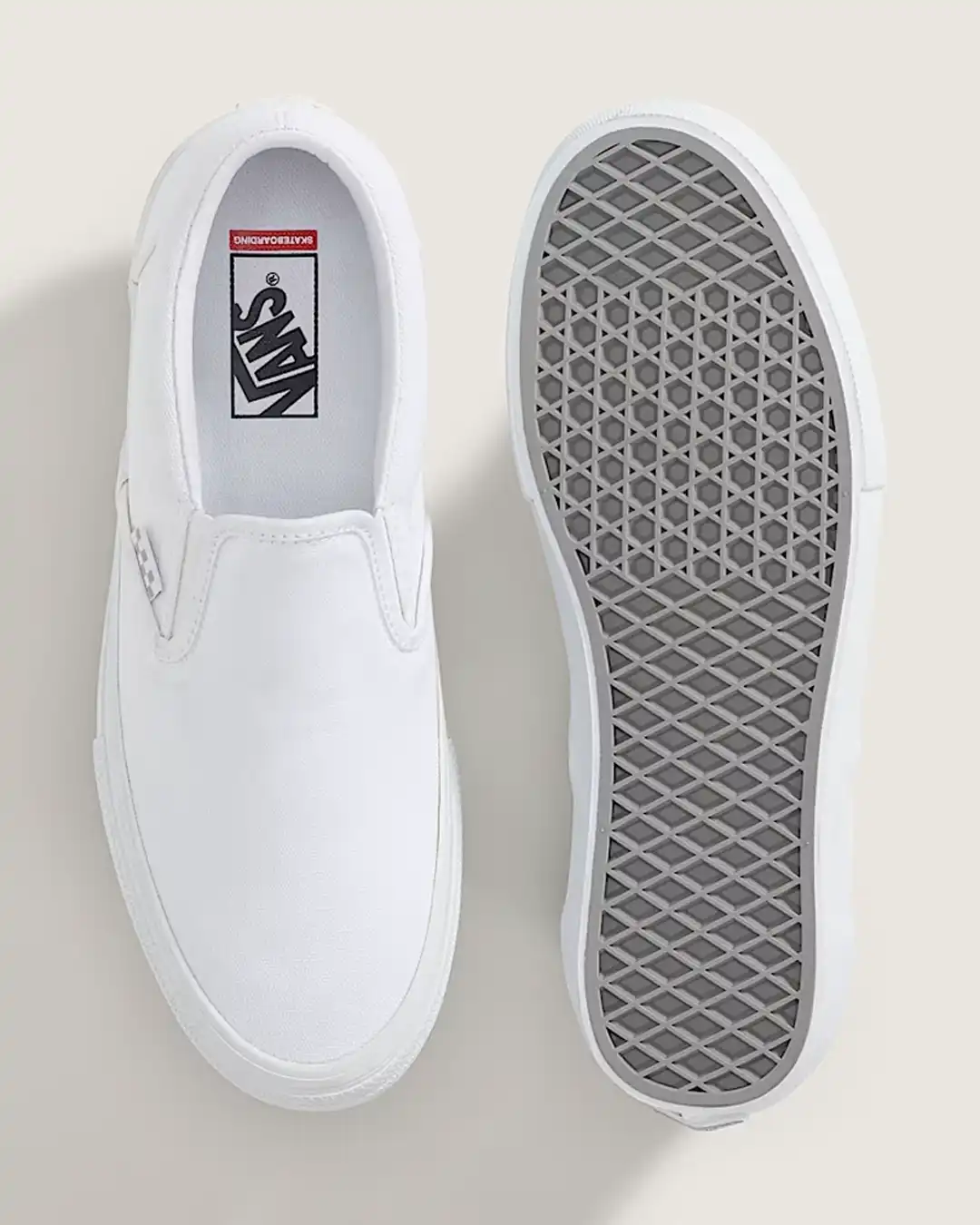 Skate Slip-On Shoes - White - Image 3