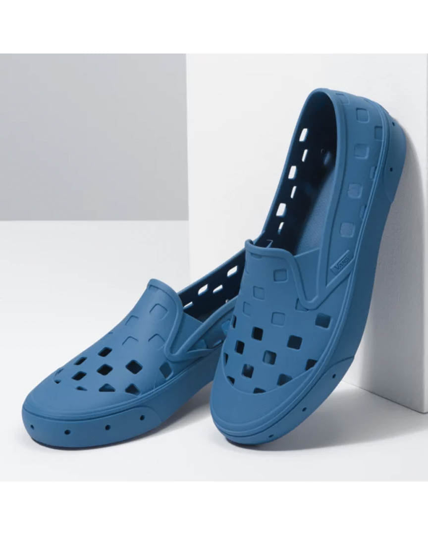 Kids Slip-On Trk Sandals - Navy - Image 2