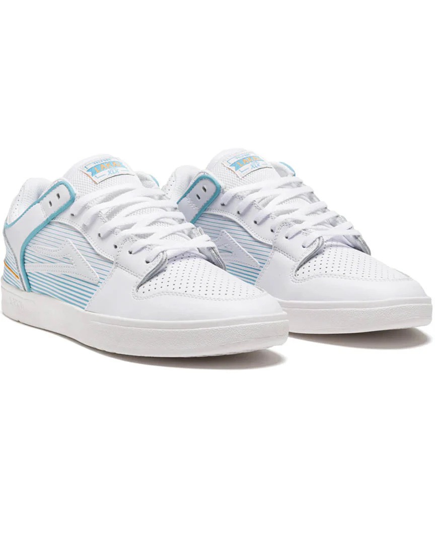 Telford Low Shoes - White Leather - Image 2