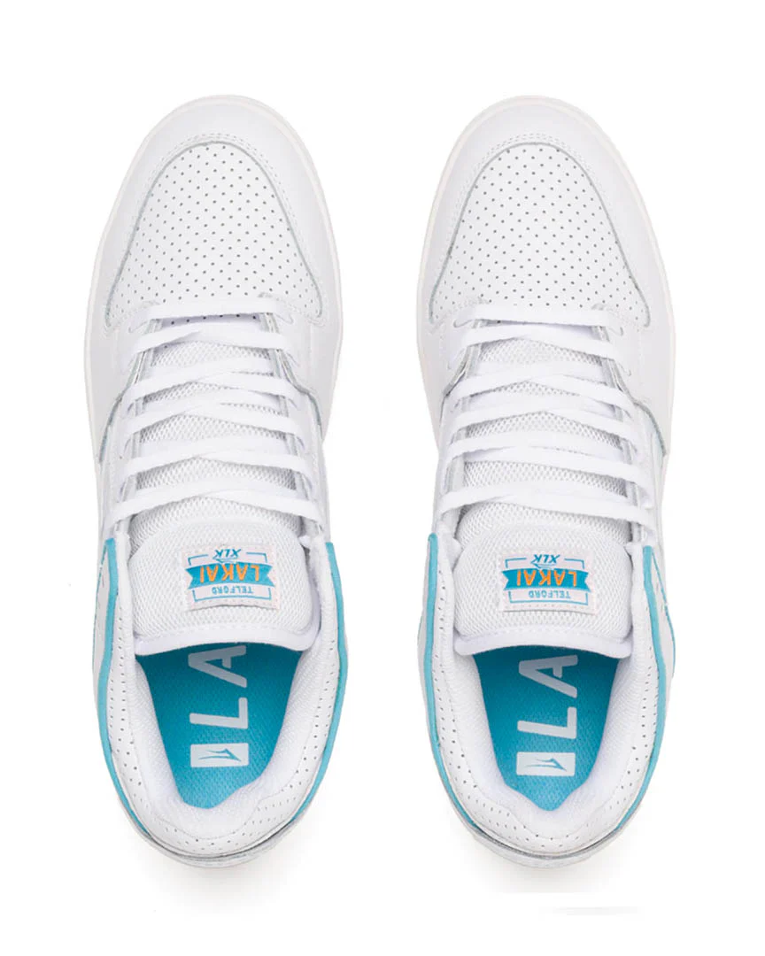 Telford Low Shoes - White Leather - Image 3