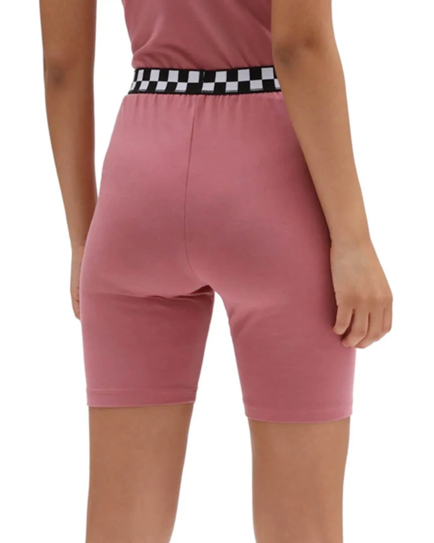 Wms Checkerboard Legging Shorts - Deco Rose - Image 2