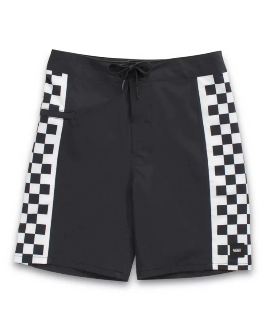 Kids Sidelines Boardshorts - Black/Checkerboard
