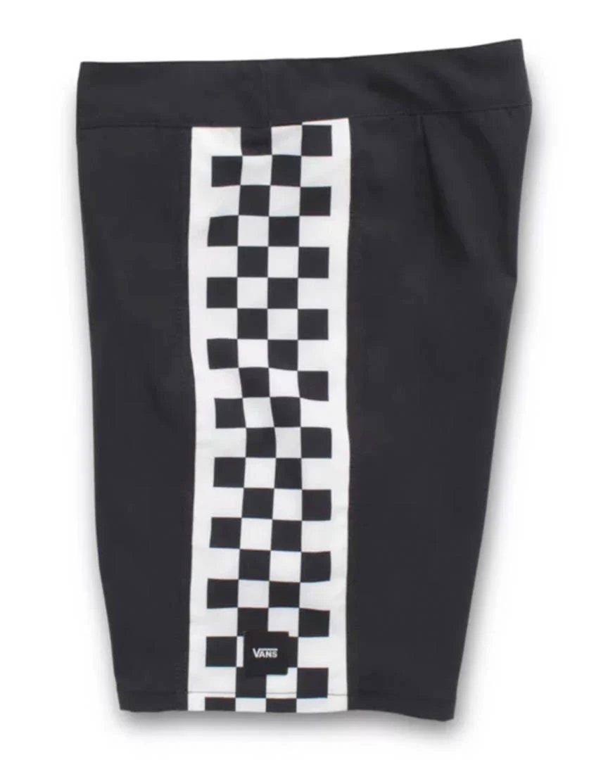 Kids Sidelines Boardshorts - Black/Checkerboard - Image 2