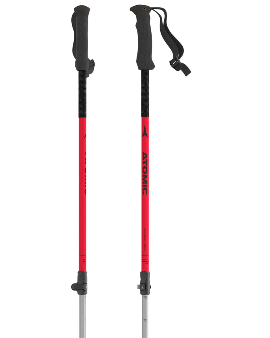 Bct Touring Ski Poles - Red/Silver - Image 2
