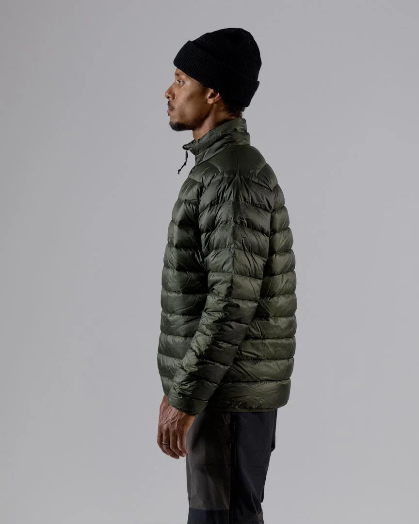 Re-up Down Recycled Puffy Jacket Hoodie - Pine Green - Image 4