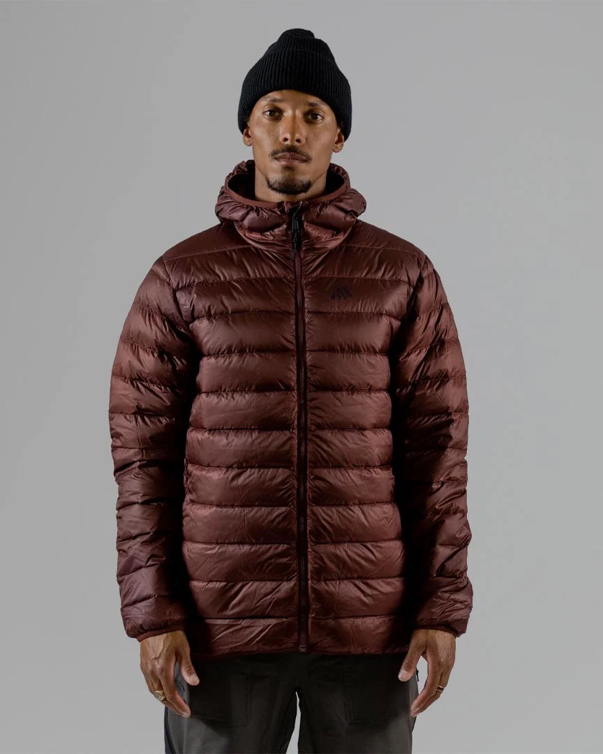 Re-up Down Puffy Hoody Winter Jacket - Vulcan Red - Image 2