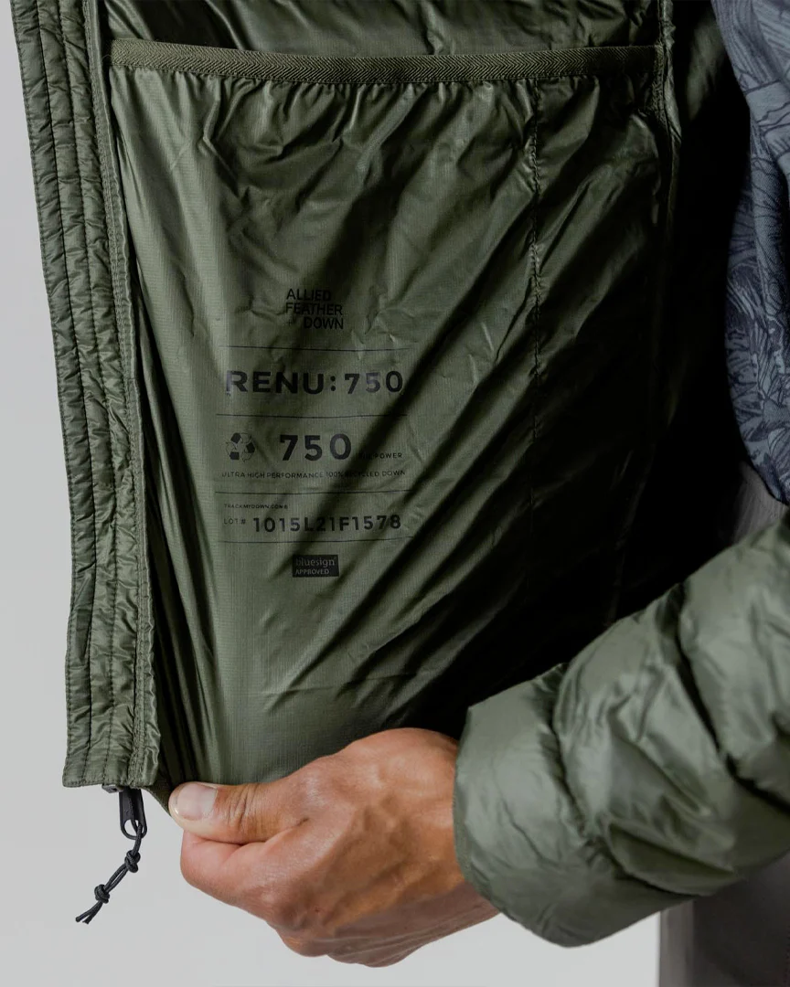 Re-up Down Puffy Hoody Winter Jacket - Vulcan Red - Image 5