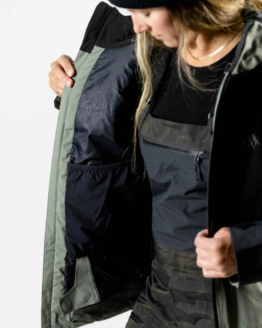 Women's MTN Surf Parka Winter Jacket - Vulcan Red - Image 7