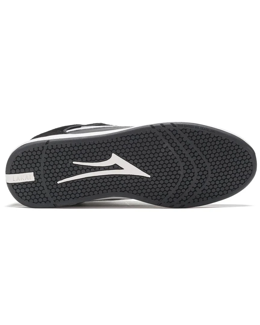 Telford Low Shoes - Black/White Suede - Image 4