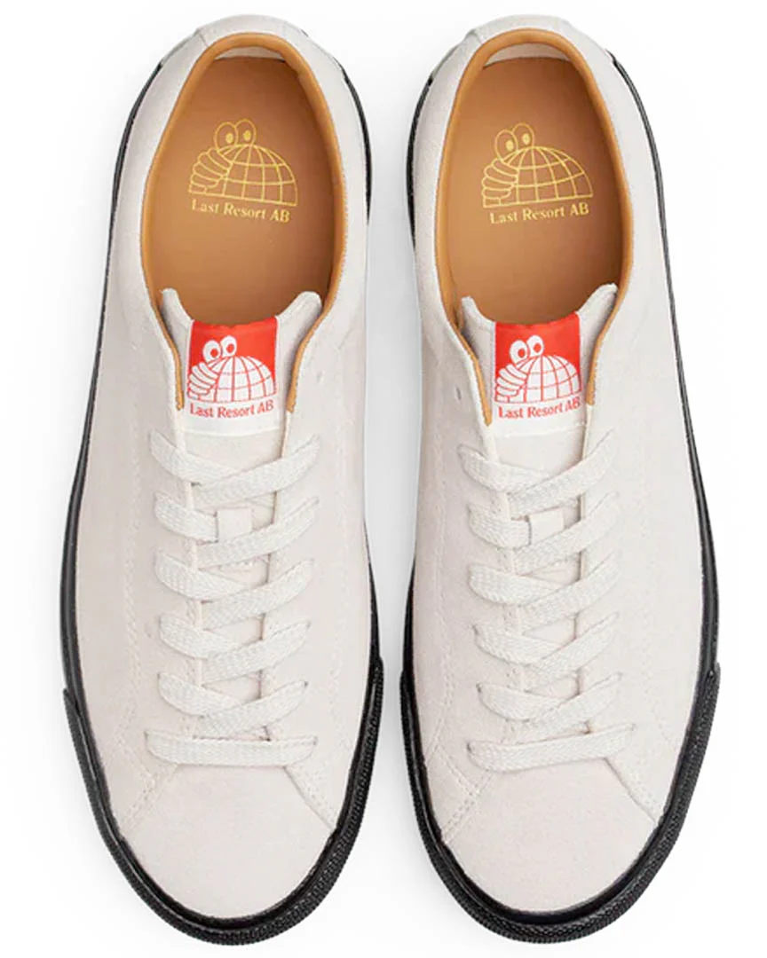VM003 Suede Lo Shoes - White/Black - Image 3