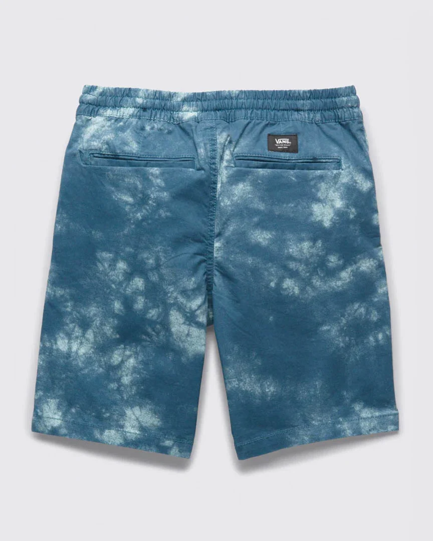 Kids Range Elastic Tie Dye Shorts - Vans Teal - Image 2