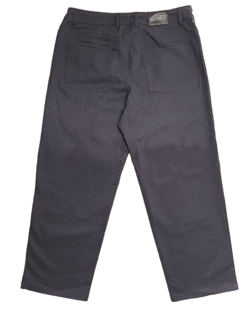 Stretchy Cotton Pants - Navy - Image 2