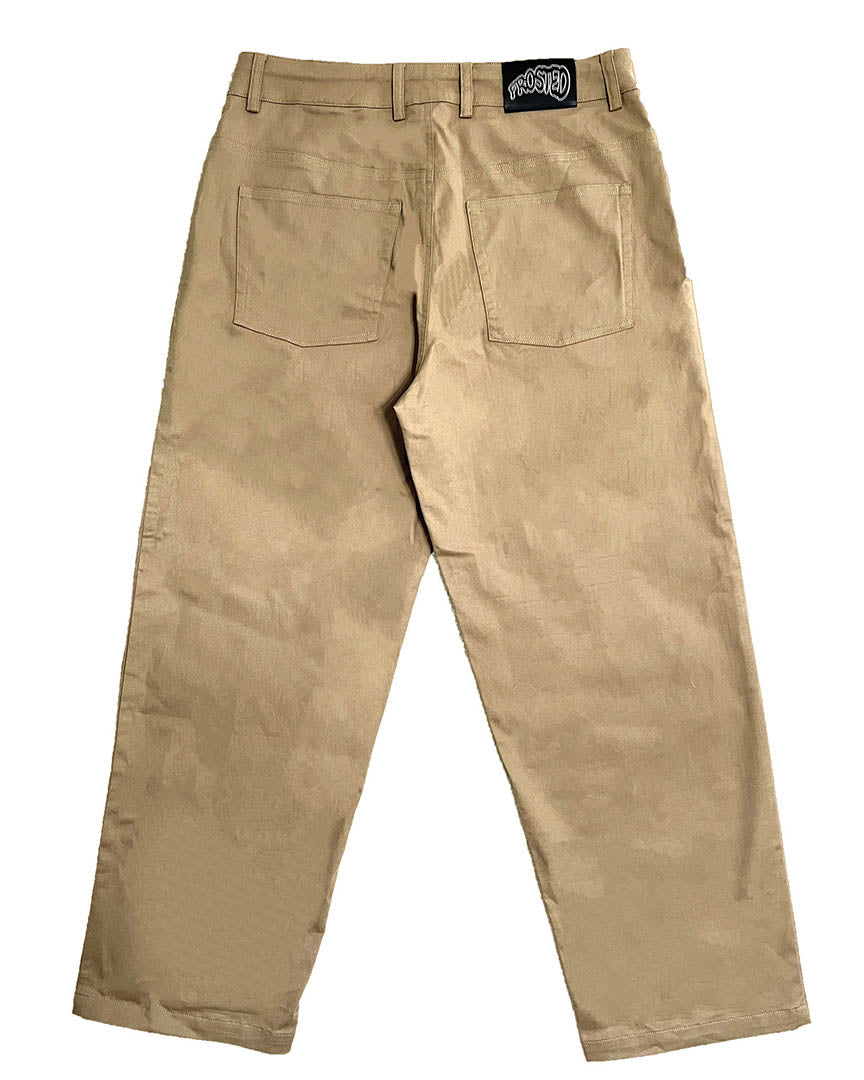 Stretchy Cotton Pants - Beige - Image 2