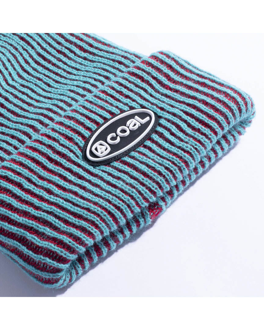 Benny Ultra Tall Knit Beanie - Dark Red - Image 3