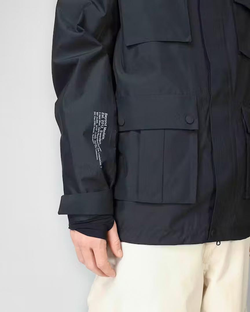 Cargo Winter Jacket - Black - Image 7
