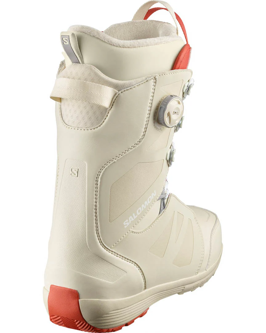Launch Lace Sj Boa Snowboard Boots - Bleached Sand/Almond Milk/Aurora Red 2024 - Image 2