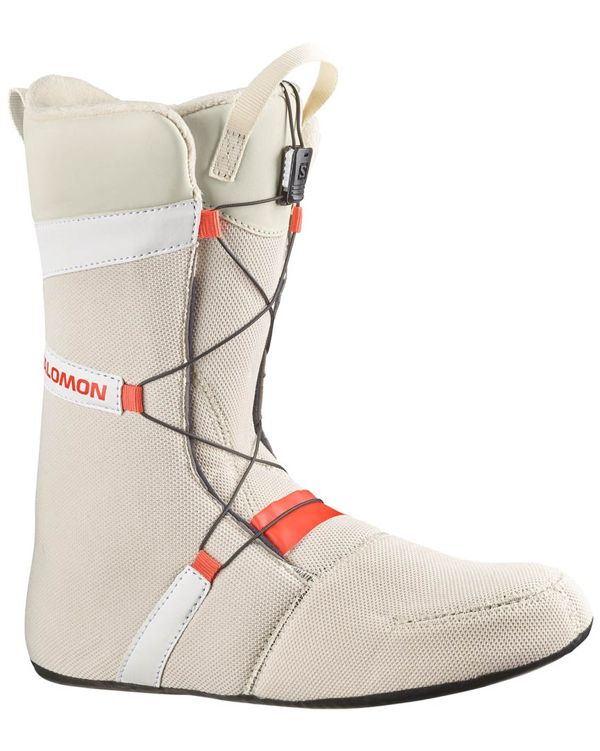 Launch Lace Sj Boa Snowboard Boots - Bleached Sand/Almond Milk/Aurora Red 2024 - Image 4