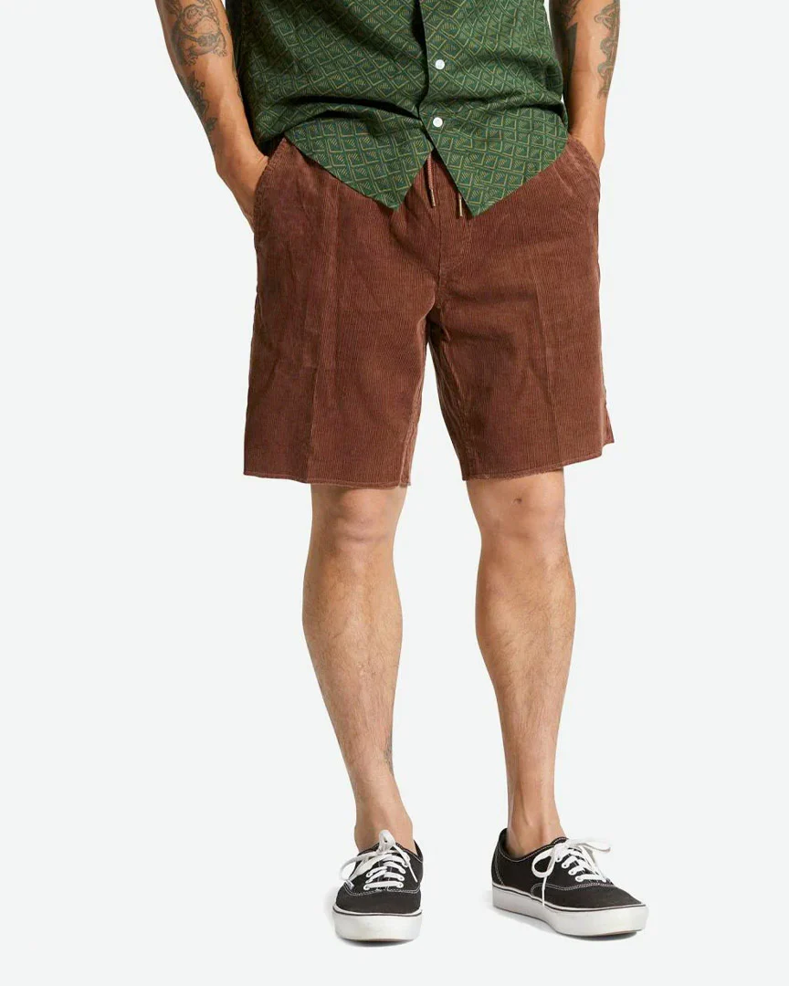 Madrid Ii Corduroy Shorts - Trek Green Cord - Image 2