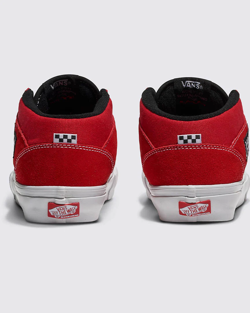 Skate Half Cab Shoes - Red/White - Image 4
