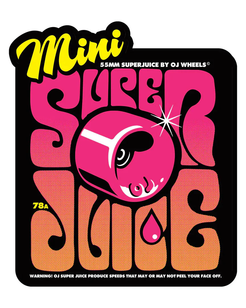 Mini Super Juice Skateboard Wheels - Yellow - Image 4