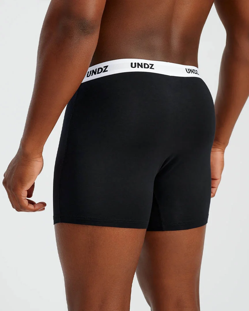 Men Bamboo Boxer Shorts - Black - Image 2