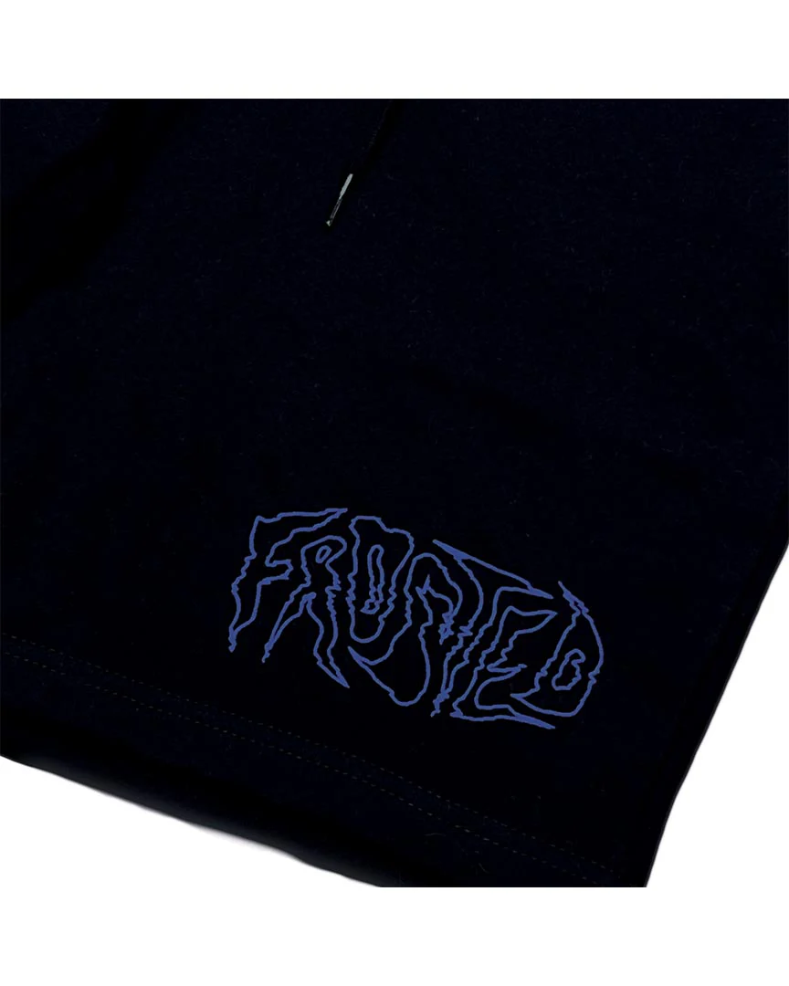 Wavy Glitch Puff Print Sweat shorts - Black - Image 2