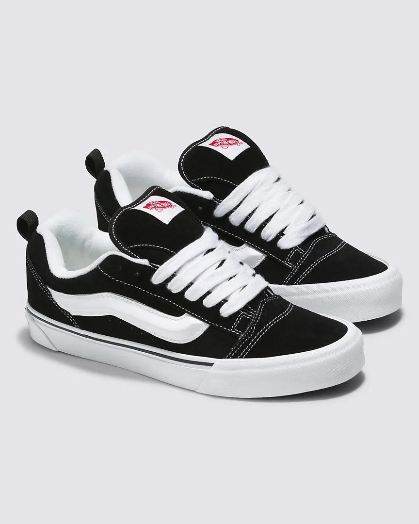 Knu Skool Shoes - Black/True White - Image 5