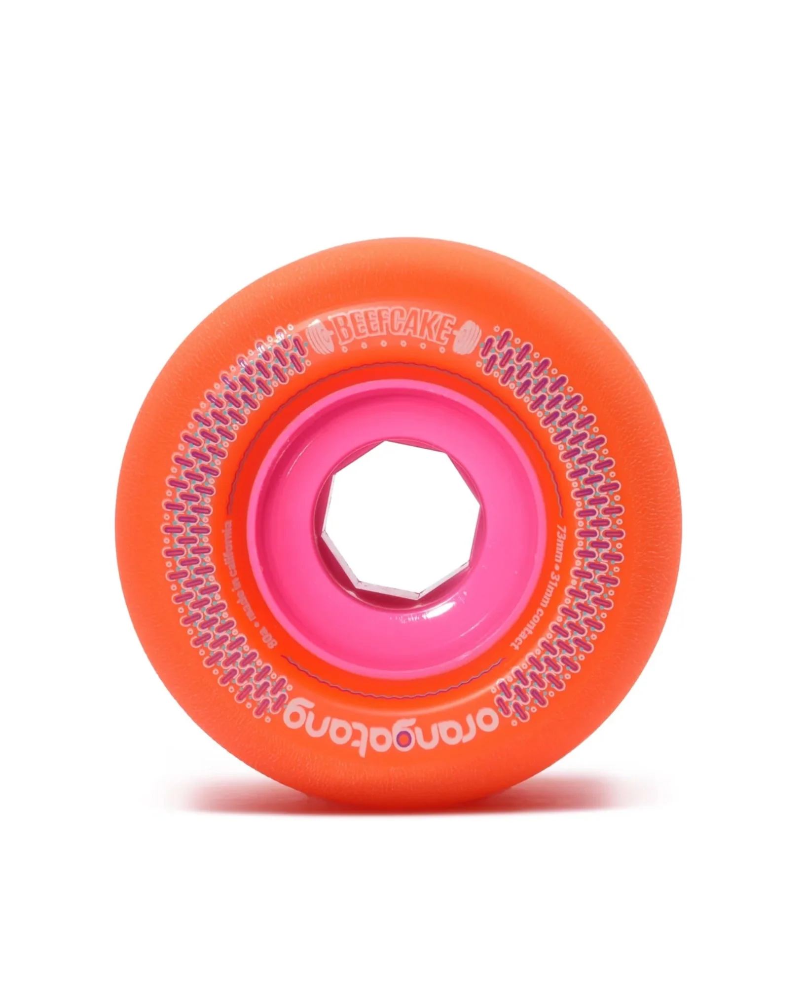 Beefcake Longboard Wheels - Orange - Image 2