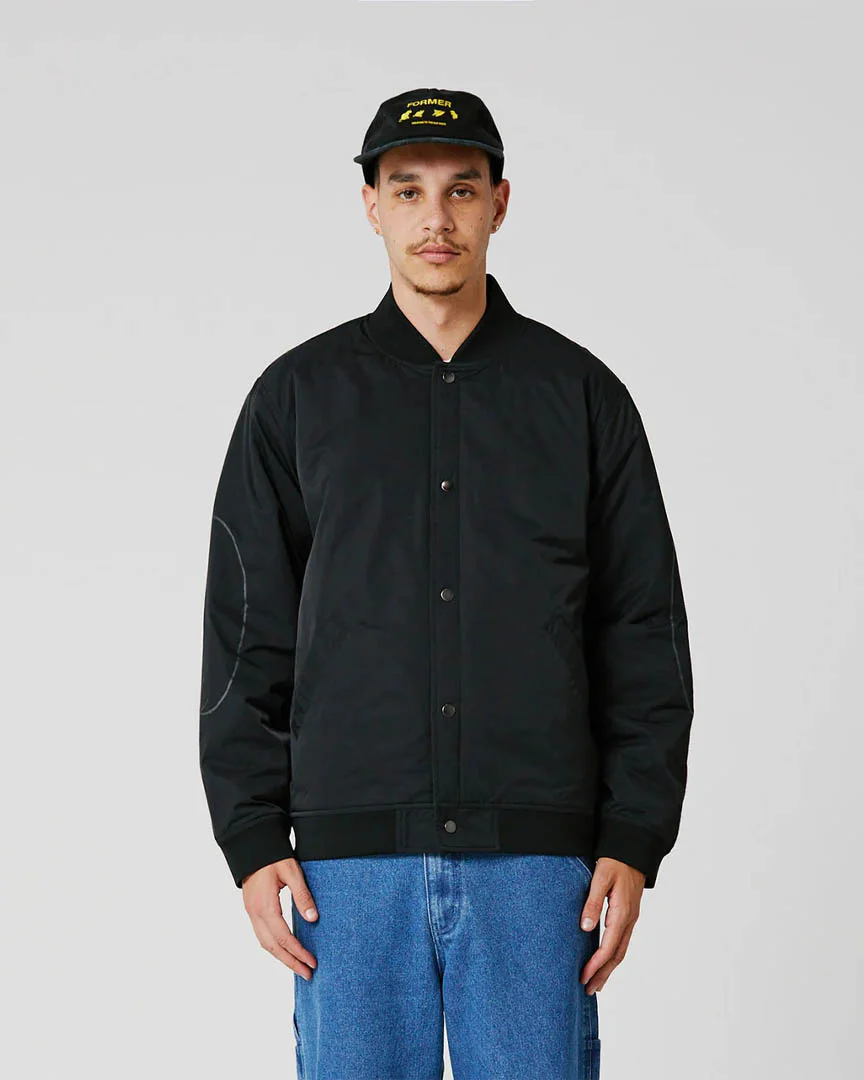 Ag Varsity Coil Jacket - Black - Image 2
