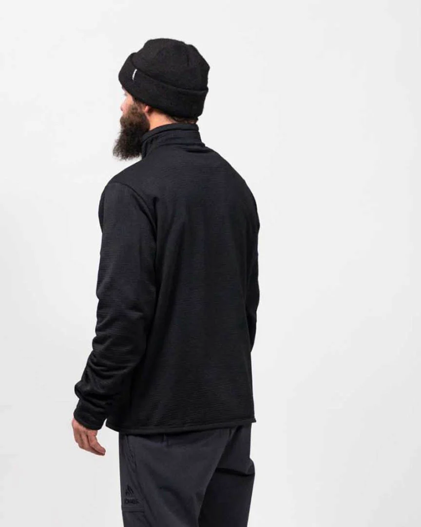 Flagship Recycled Grid Fleece - Stealth Black - Image 3