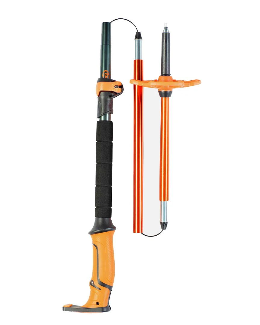 Sceepter 4S Pole Splitboarding Poles - Black/Orange - Image 2