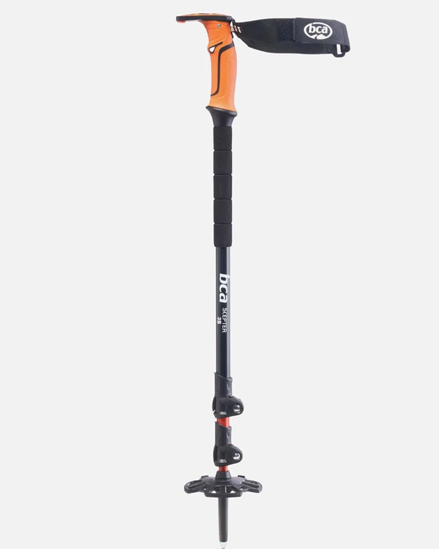 Scepter 3S Pole Splitboarding Poles - Black/Orange - Image 3