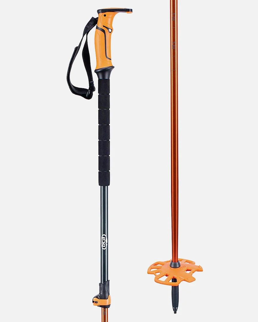 Scepter Adjustable Alu Ski Poles - Black/Orange - Image 2