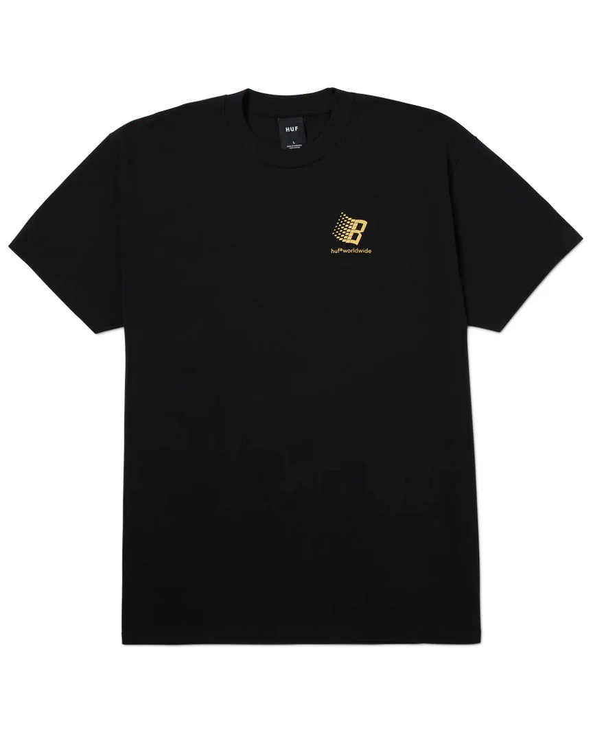Huf X Bronze S/S T-Shirt - Black - Image 2