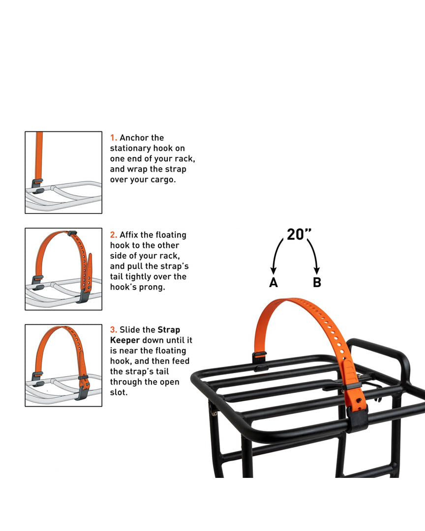 Rack Strap 13Mm Hooks 20" - Black - Image 2